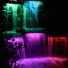 Waterfall Rainbow GIF - Waterfall Rainbow Colourful GIFs