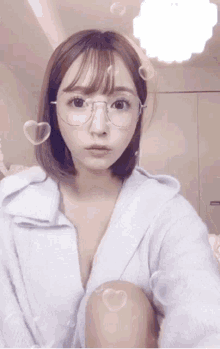 yua mikami bunny costume glasses cute