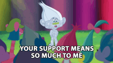 Your Support Means So Much To Me Guy Diamond GIF - Your Support Means So Much To Me Guy Diamond Trolls The Beat Goes On GIFs