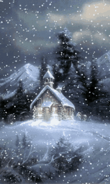 Merry Christmas Snow GIF - Merry Christmas Snow House GIFs