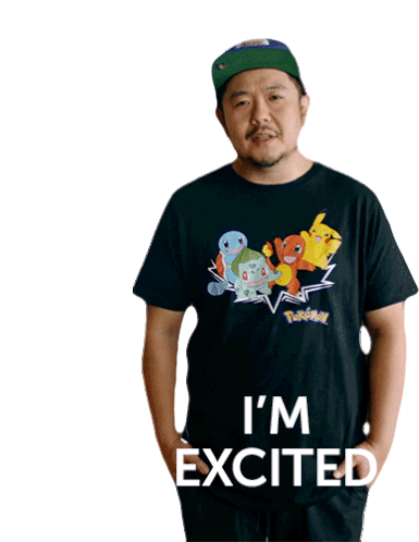 Im Excited Eric Bauza Sticker - Im Excited Eric Bauza Stay Tooned Stickers