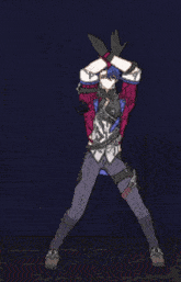 a pixel art drawing of a man with a sword