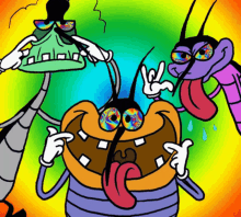 wasted silly colorful oggy and the cockroaches cockroache