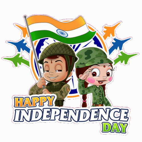 Happy Independence Day Chhota Bheem GIF - Happy Independence Day Chhota  Bheem Chutki - Discover & Share GIFs
