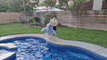 Tailwhip Pool Dive GIF
