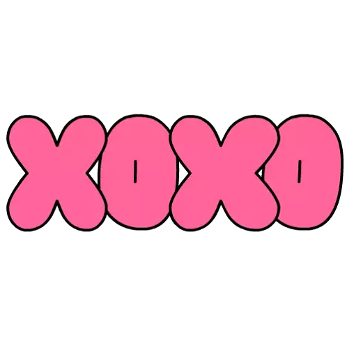 Love You Xoxo Sticker - Love You Xoxo Pink Stickers