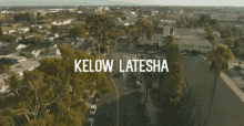 kelow latesha fiona remix intro title card drone shot view