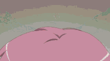 a girl with pink hair has a yellow x on her hair