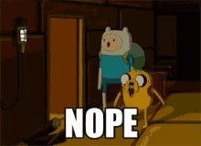 Nope Finn And Jake GIF
