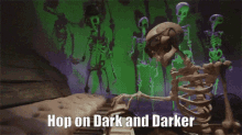 Hop On Dark And Darker GIF - Hop On Dark And Darker Skeleton GIFs