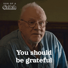 You Should Be Grateful Patrick Critch GIF - You Should Be Grateful Patrick Critch Pop GIFs