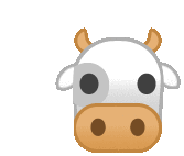 Cow Moo Sticker - Cow Moo Emoji Stickers