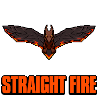 Straight Fire Rodan Sticker - Straight Fire Rodan Kaiju Stickers