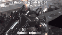 Valorant Meme Opinion Rejected GIF - Valorant Meme Opinion Rejected Metal Gear Rising GIFs