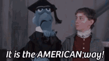 It Is The American - I Mean, It Is The British Way - The Muppet Christmas Carol GIF - American Sam Sameagle GIFs