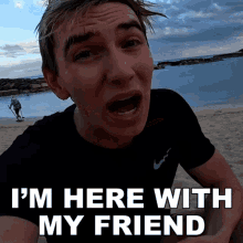 Im Here With My Friend Stephen Sharer GIF - Im Here With My Friend Stephen Sharer Ive Got My Friend With Me GIFs