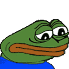 pepe pepe the frog sad unhappy look down
