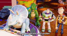 Both Excited And Nervous GIF - Toy Story Mixed Emotions Excited GIFs