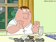 Peter Griffin Family Guy GIF - Peter Griffin Family Guy Woah Woah Woah GIFs