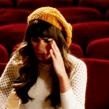 Glee Rachel Berry GIF - Glee Rachel Berry Worried GIFs
