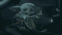 Baby Yoda The Mandalorian GIF - Baby Yoda The Mandalorian Baby Yoda Cables GIFs