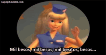 Mil Besos, Mil Besitos GIF - Mil Besos Barbie Toy Story GIFs