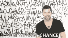 lets take a chance chance shoulder shrug the best thing about me is you ricky martin