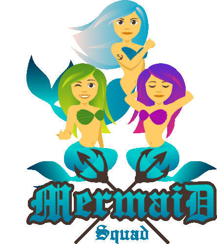 Mermaid Squad Mermaid Life Sticker - Mermaid Squad Mermaid Life Joypixels Stickers