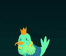 a bird with a speech bubble saying i will do it