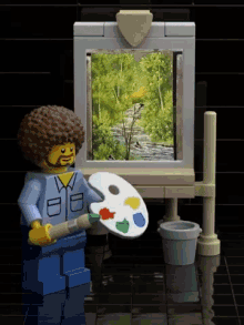Lego Painting GIF