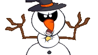 Boo Evil Snowman Sticker - Boo Evil Snowman Cut The Rope Stickers