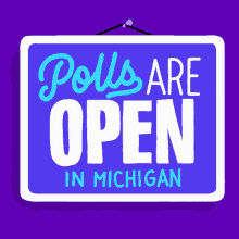 Polls Are Open In Michigan Michigan GIF - Polls Are Open In Michigan Michigan Mi GIFs