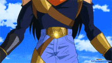 a cartoon character with a belt that says f9