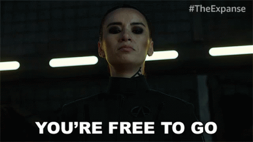 Youre Free To Go Carmina Drummer GIF - Youre Free To Go Carmina Drummer The Expanse GIFs