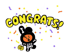 bt21 cooky congrats confetti happy halloween
