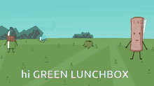 Hfjone Hi Green Lunchbox GIF - Hfjone Hi Green Lunchbox GIFs