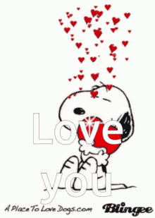 Love You Snoopy GIF - Love You Snoopy Heart GIFs