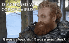 a man with a beard is talking about the coronavirus