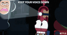 down voice