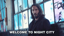 Welcome To Night City Keanu Reeves GIF - Welcome To Night City Keanu Reeves Cyberpunk 2077 GIFs