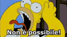 Homer Simpsons Urlare Gridare Impossibile GIF