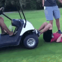 golfing drinking beers body surfing