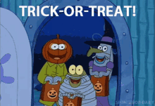 Trick Or Treat GIF - Trick Or Treat Candy Spongebob GIFs