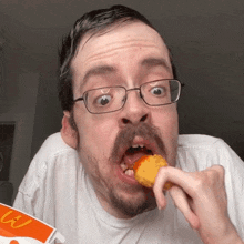 Eating Nugget Ricky Berwick GIF - Eating Nugget Ricky Berwick Having Nugget GIFs