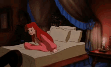 Dia De Maldade Na Cama GIF - Ariel Tired Little Mermaid GIFs