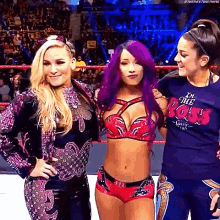 sasha banks bayley boss n hug connection pats head natalya