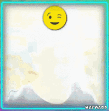 a picture of a person with a smiley face on top of their head
