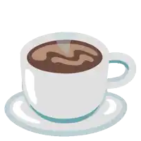 a cup of coffee on a saucer with a swirl in the middle