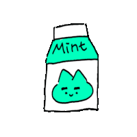 Mint Cat Sticker - Mint Cat Lovely Stickers