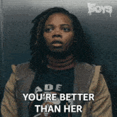 You Are Better Than Her Act Like It Sister Sage GIF - You Are Better Than Her Act Like It Sister Sage The Boys GIFs
